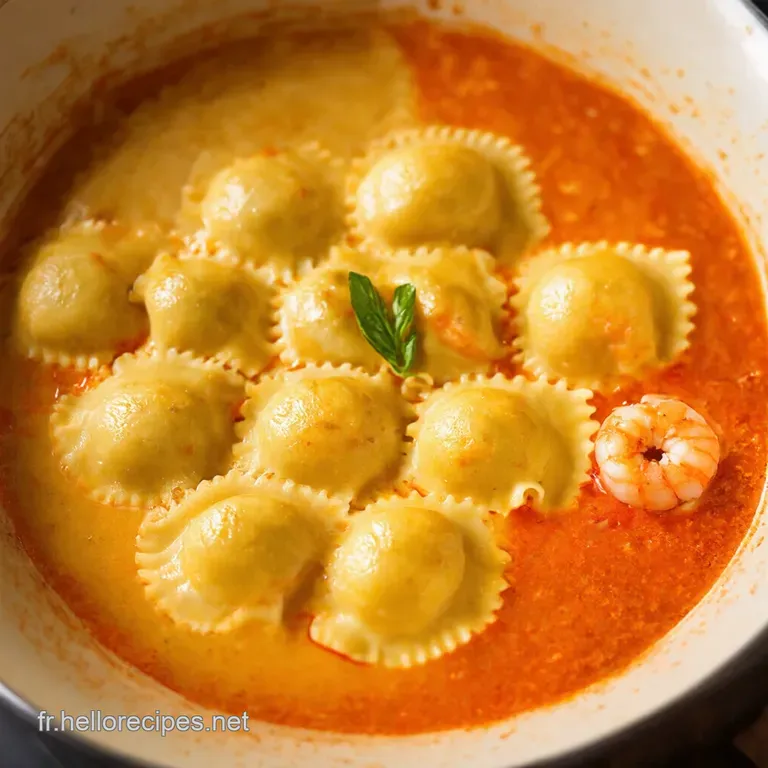 Raviolis Aux Crevettes a Taste of the Coast presentation