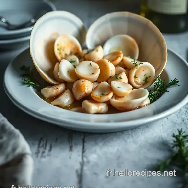 Recette de Coquilles Saint-Jacques au Beurre Blanc presentation