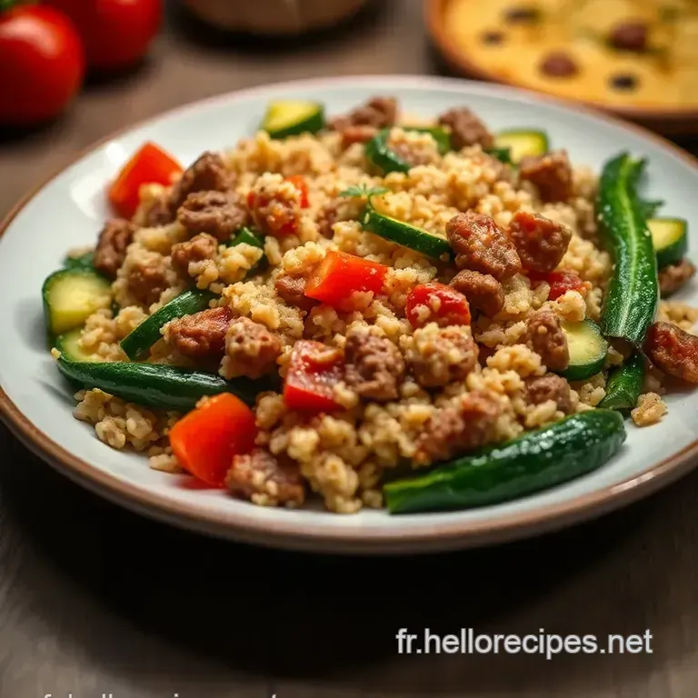Recette de Courgette Farcie aux Saveurs Méditerranéennes presentation