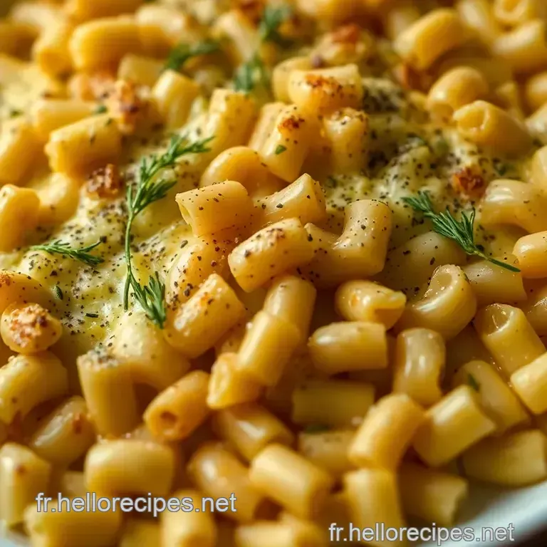 Recette de Gratin de Pâtes Savoureux à la Crème et Fromage presentation