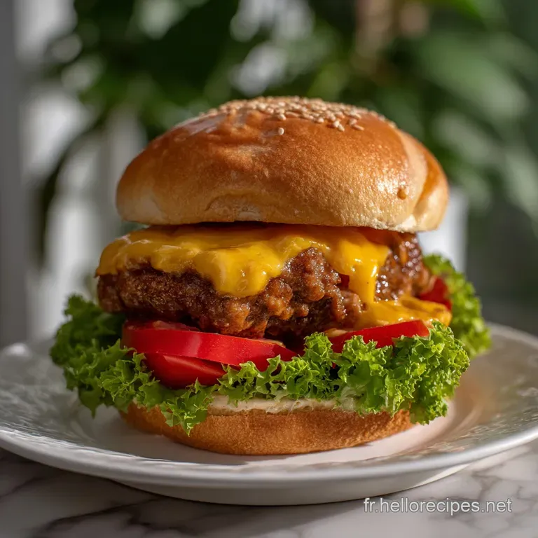 Recette Classique Pour Pr&eacute;parer Un Hamburger : Le Meilleur Burger presentation