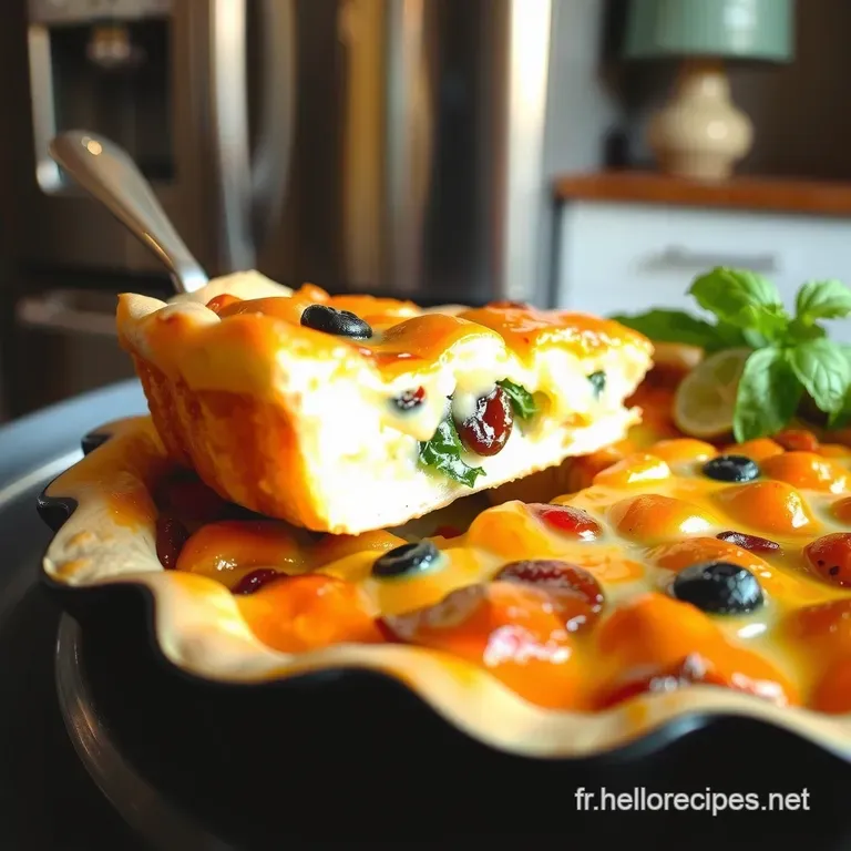 LÉlégance Express La Vraie Quiche sans Pâte Flan Savoureux presentation