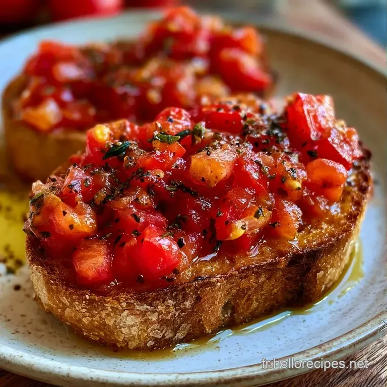 Tartines rustiques color&eacute;es dispos&eacute;es sur une assiette blanche, parsem&eacute;es d'herbes vertes et de fromage frais &eacute;miett&eacute;.