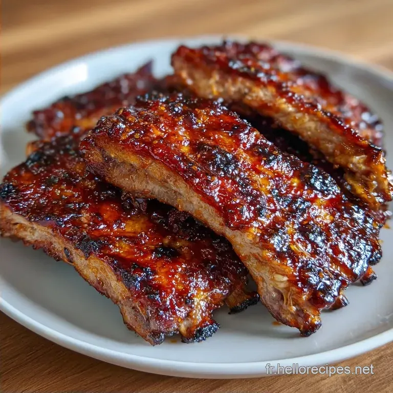 Ribs Barbecue Am&eacute;ricains: Tendres et Laqu&eacute;s