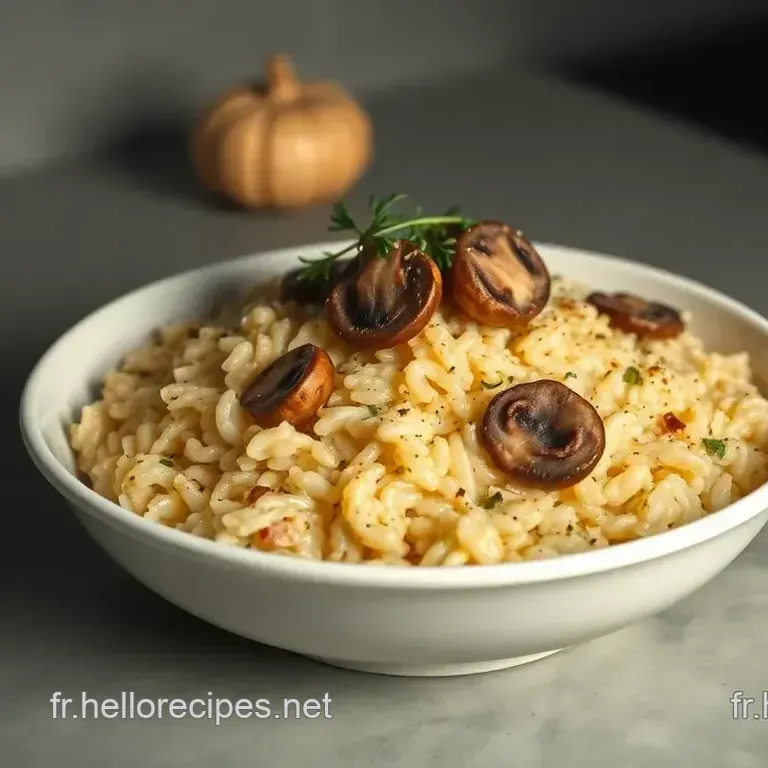 Risotto Crémeux aux Champignons au Cookeo : Un Délice Facile et Savoureux