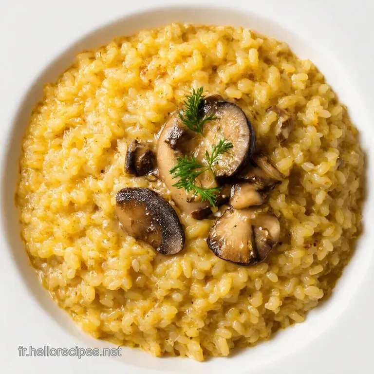 Risotto Crémeux aux Champignons de Paris