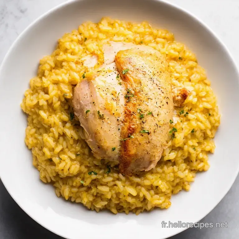 Risotto Poulet Facile Recette Crémeuse à la Française