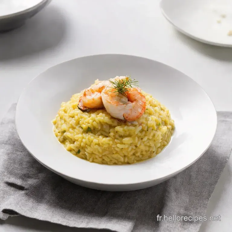 Risotto SaintJacques Poireaux et Tomme