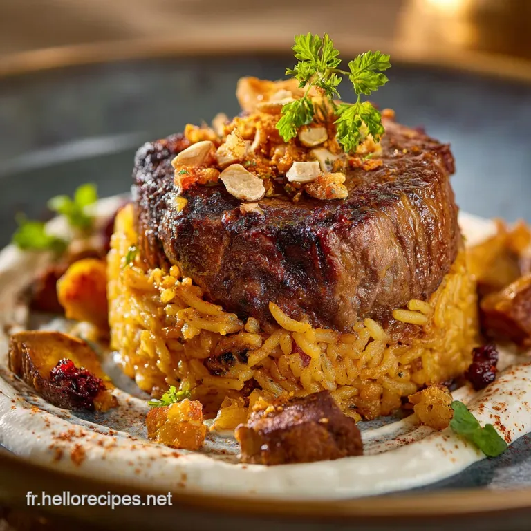 Riz &agrave; la viande de B&oelig;uf Confits Le Pilaf de Bistrot Parfait