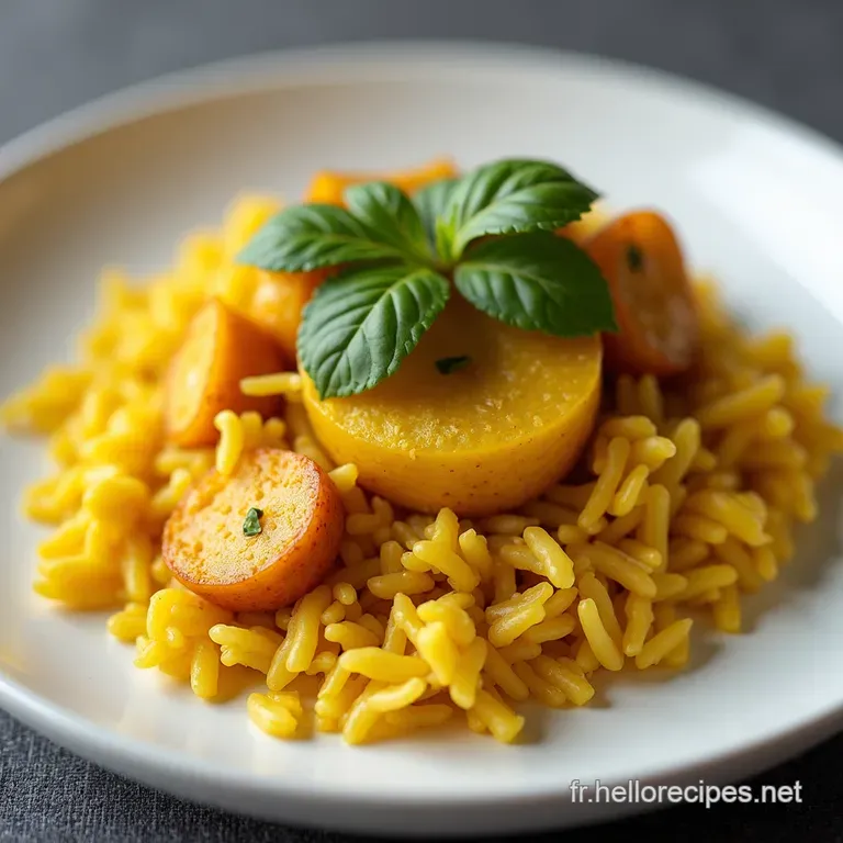 Riz Dor&eacute; dAutomne Curry de Patate Douce Carotte et &Eacute;pinards