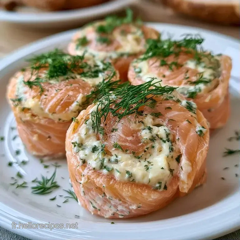 Roul&eacute;s bicolores rose et blanc align&eacute;s avec pr&eacute;cision, d&eacute;cor&eacute;s de brins d'herbes fra&icirc;ches et de citron jaune.