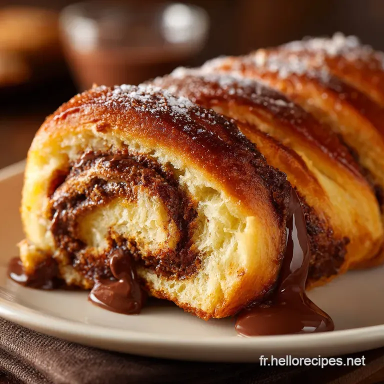 Rouleau Au Nutella Escargots Brioch&eacute;s Du Dimanche Ultra Moelleux presentation