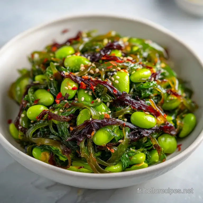 Salade Algues Edamames : Le Tr&eacute;sor Umami Asiatique presentation