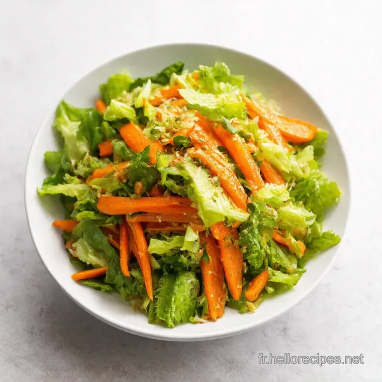 Salade Croquante Carottes Concombre Vinaigrette Asiatique