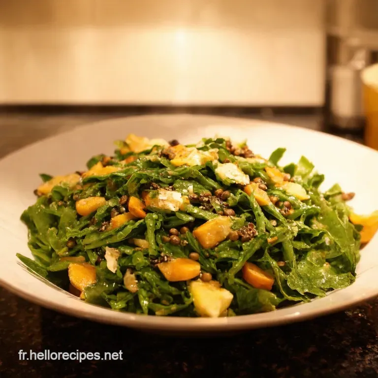 Salade Dautomne De Lentilles &Agrave; La Feta Betterave Et Grenade presentation