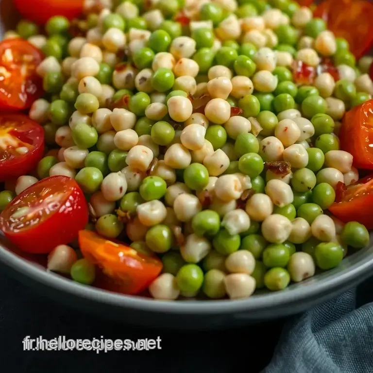 Salade de Pois Chiches Libanaise presentation
