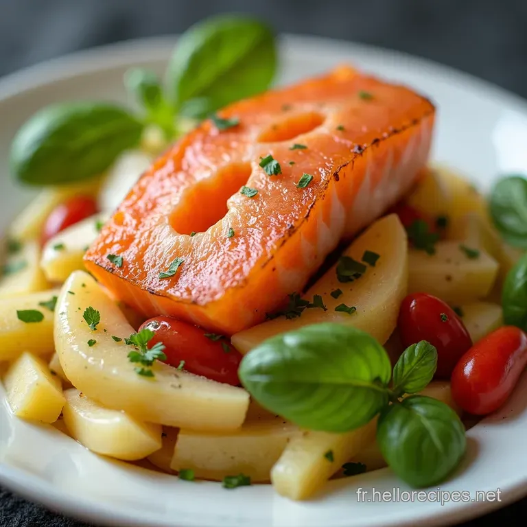 Salade de Pommes de Terre au Saumon Fraîche et Printanière