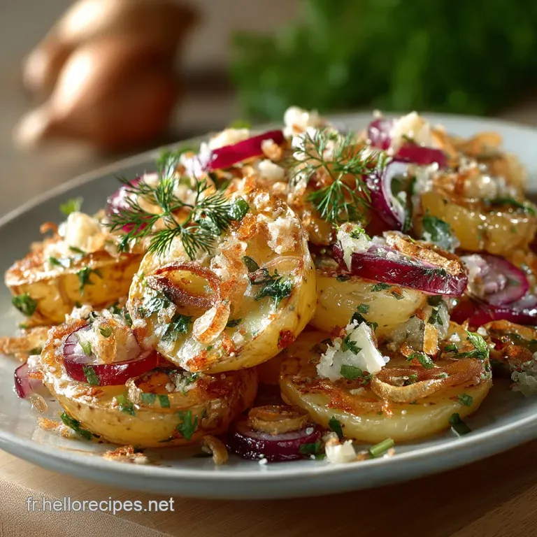 La Salade Parisienne Gourmande Pommes de Terre Tièdes et Vinaigrette