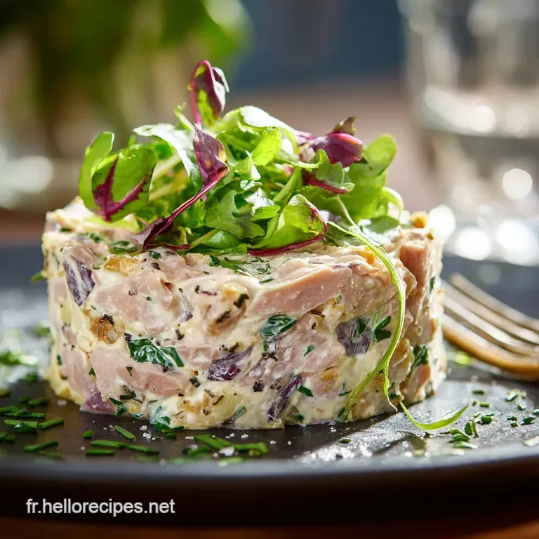 La Salade De Thon Cr&eacute;m&eacute;e Aux Herbes Fra&icirc;ches Le Classique Piquenique presentation