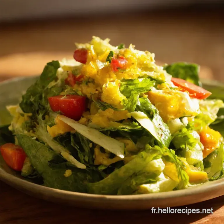 Salade Estivale Aux L&eacute;gumes Du Soleil Ch&egrave;vre Frais presentation
