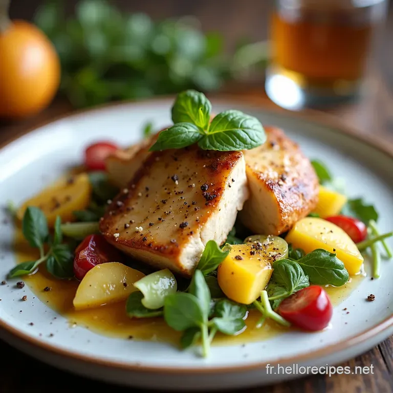 Salade gourmande au magret et fruits dautomne Le secret dune peau croustillante