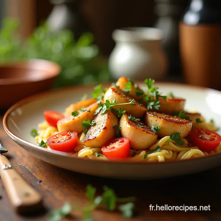 Salade Gourmande Magrets S&eacute;ch&eacute;s Et Fruits Dautomne presentation