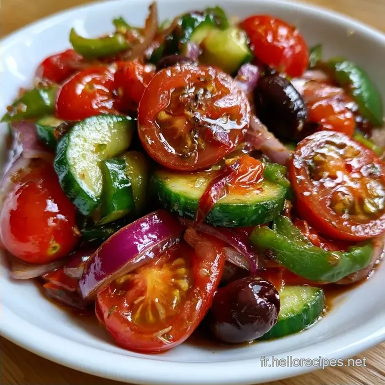 Salade Grecque Traditionnelle Rapide en 15 Minutes
