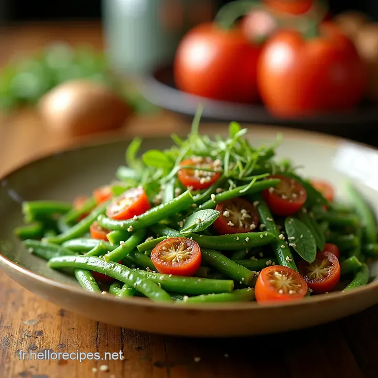 Salade Ni&ccedil;oise Revisit&eacute;e Haricots Verts Et Thon Un Air De Provence presentation
