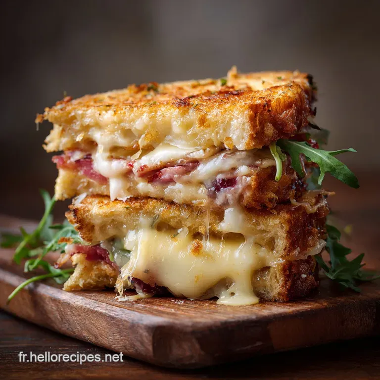 Sandwich au fromage grill&eacute; : Le Croque Fondant