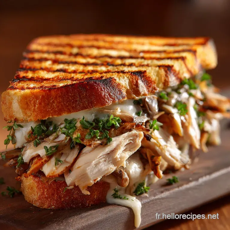 Sandwich au poulet et pain grillé Recette Suprême style Bistrot Juteux à Souhait