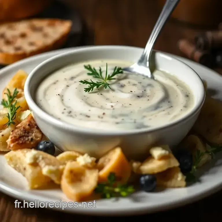 Sauce au Bleu Crémeuse presentation