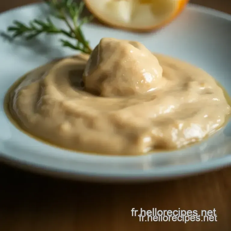 Sauce au Foie Gras crémeuse et veloutée presentation