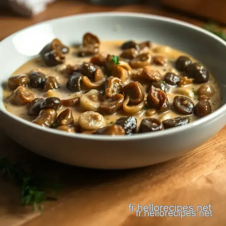 Sauce aux Morilles : L' essence de la Cuisine Française presentation