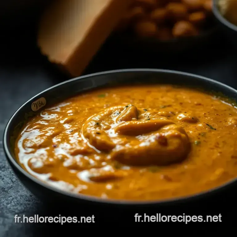 Sauce Korma : Une Étreinte Crémeuse aux Saveurs Épicées presentation