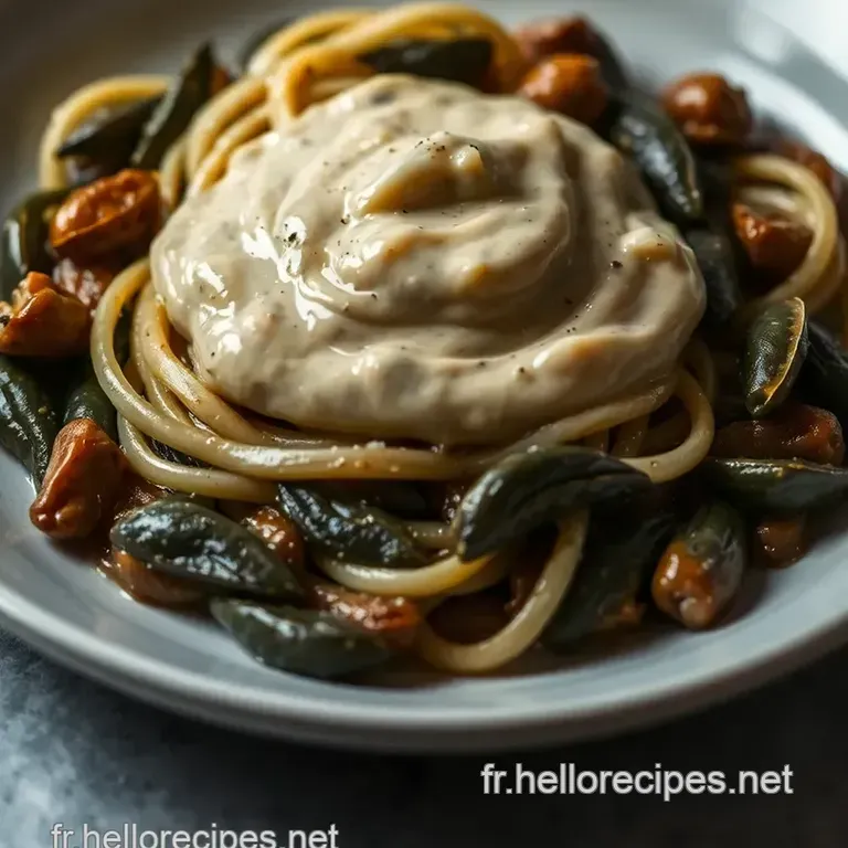 Sauce Morille : Un Éclat de Saveurs presentation