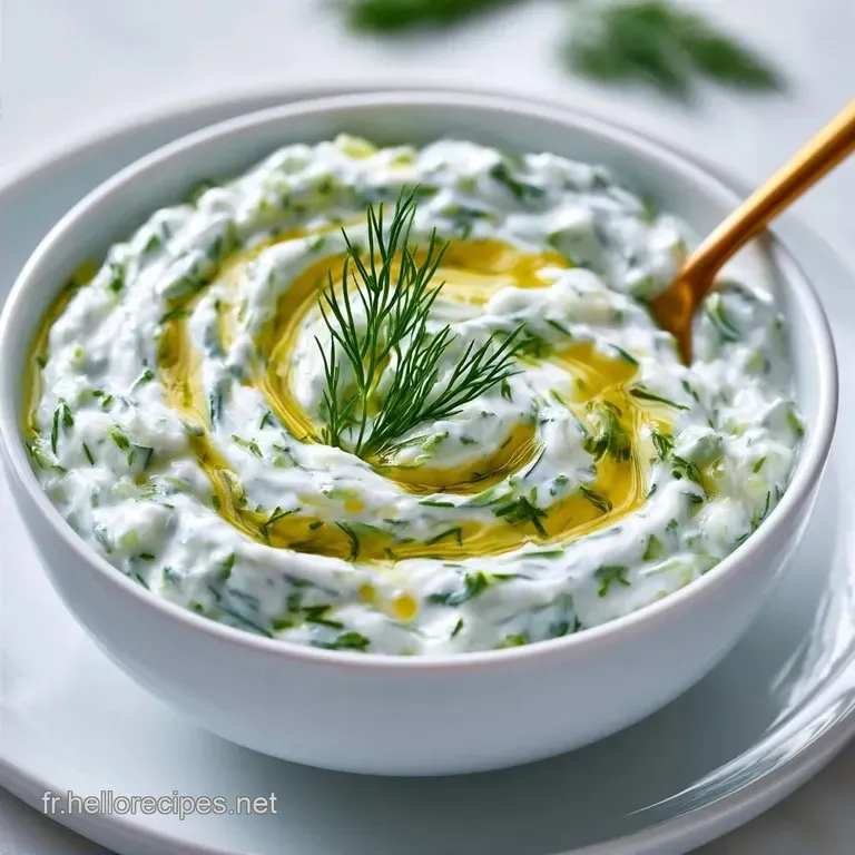 Sauce Tzatziki Yaourt Grec au Concombre