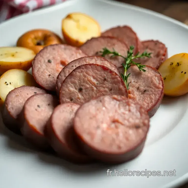 Saucisson à Cuire Maison : Un Délice Réconfortant presentation