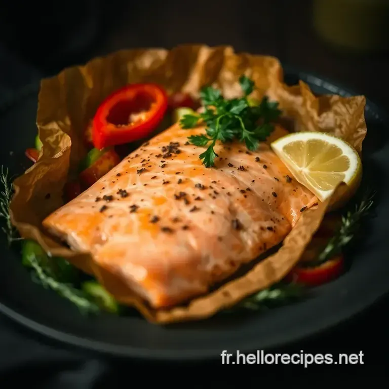 Saumon en Papillote au Four : Une Évasion de Saveurs Maritimes presentation