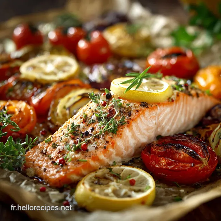 Saumon R&ocirc;ti &Agrave; La Proven&ccedil;ale Un Voyage Instantan&eacute; Sous Le Soleil Du Midi presentation