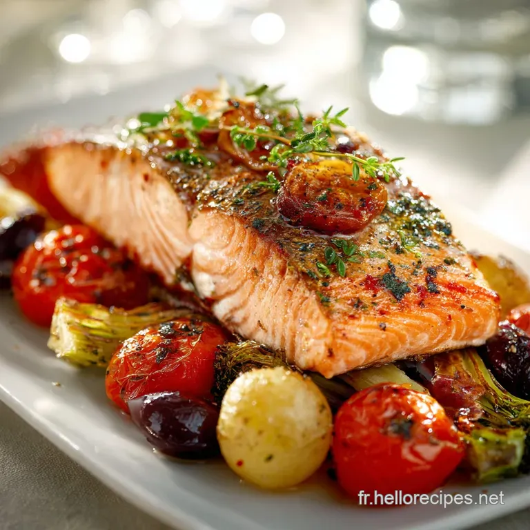 Saumon Rôti à la Provençale Un Voyage Instantané sous le Soleil du Midi