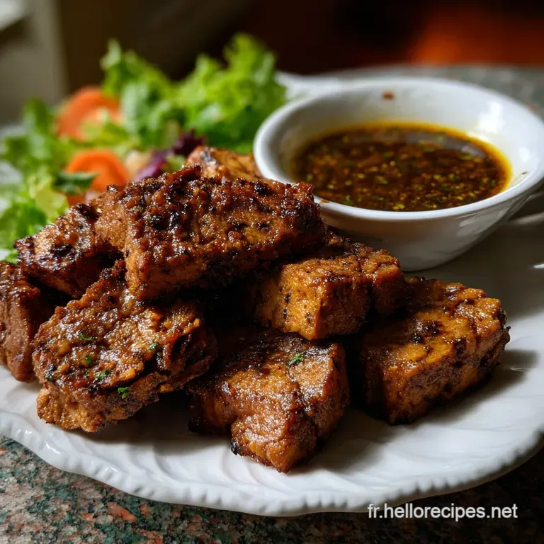 Recette Seitan Maison Et Sauce Au Cinqpices presentation