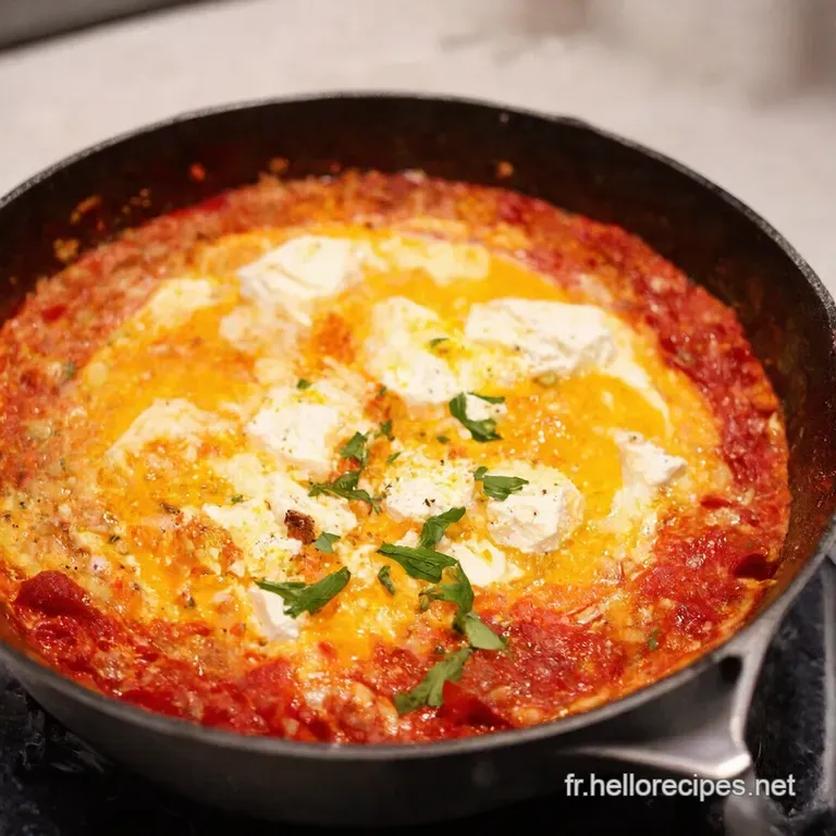Shakshuka &Agrave; Lavocat Et &Agrave; La Feta Un Brunch Ensoleill&eacute; presentation