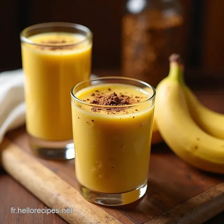 Smoothie Banane Amlou &Eacute;vasion Marocaine En Un Clin Doeil presentation