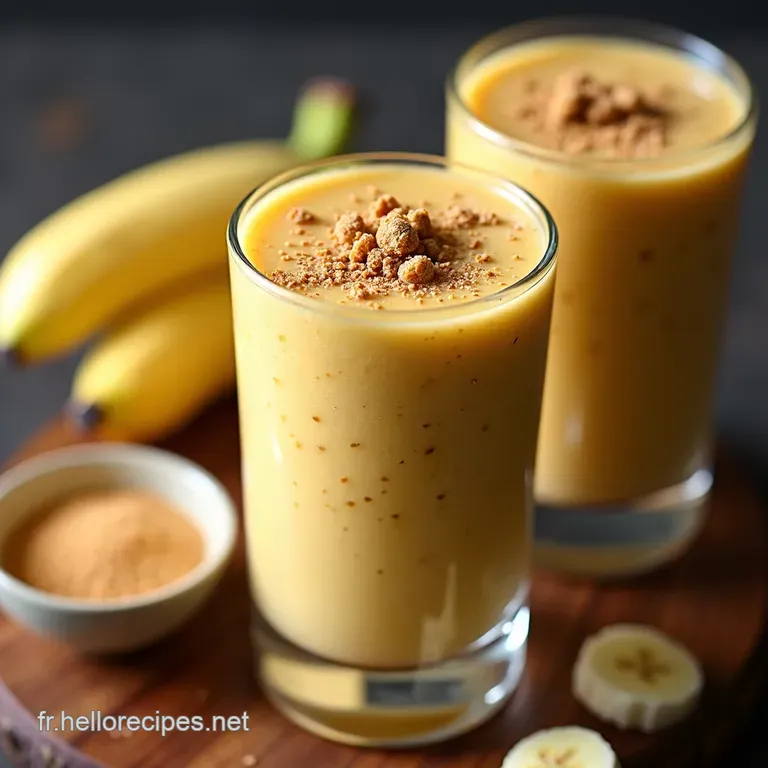 Smoothie Banane Amlou &Eacute;vasion Marocaine en un Clin dOeil