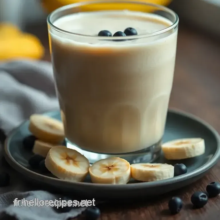 Smoothie Diva à la Banane et au Lait d' Amande presentation