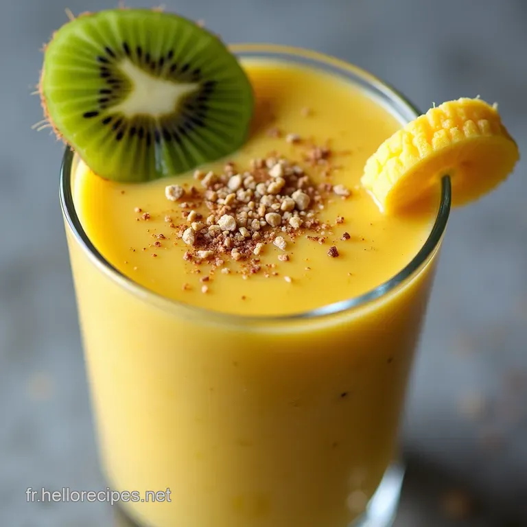 Smoothie Exotique Kiwi Banane et Ananas