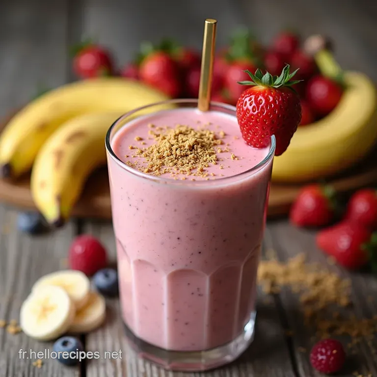 Le Classique Infaillible Smoothie FraiseBanane La Quintessence de la Fraîcheur