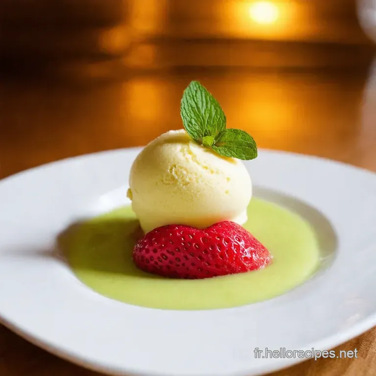 Sorbet Fraisementhe R&eacute;veil Des Papilles Sans Sorbeti&egrave;re presentation