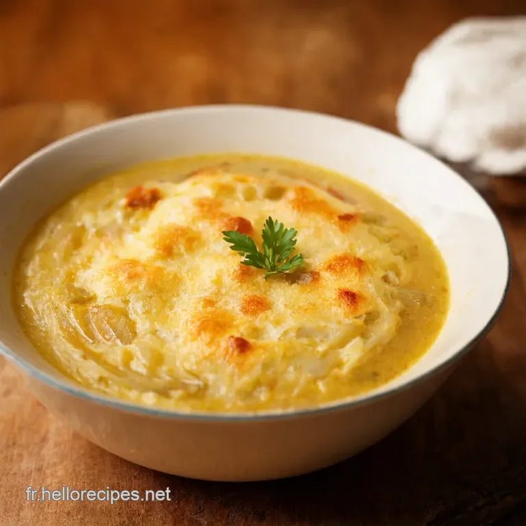 Soupe &Agrave; Loignon Gratin&eacute;e Mon Amour presentation