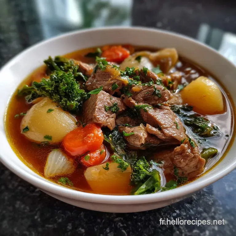 Soupe B&oelig;uf L&eacute;gumes : Pot-au-Feu Express Paysan